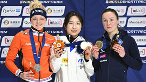 쇼트트랙 김길리&middot;임종언, 세계선수권대회 동반 '역전 금메달'