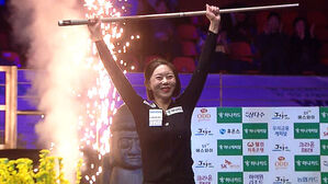 김가영, 사상 첫 왕중왕전 '3년 연속 우승'