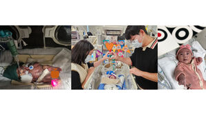 23주 만에 500ｇ으로 태어난 초미숙아, 집중 치료 끝 3.8㎏로 퇴원