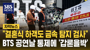 [자막뉴스] "결혼식 하객도 금속 탐지 검사"&hellip;BTS 공연날 통제에 '갑론을박'