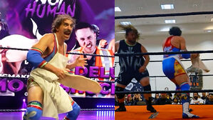 링 위에서 한손 돌리다&hellip;피자 반죽 펀치에 "으악!"