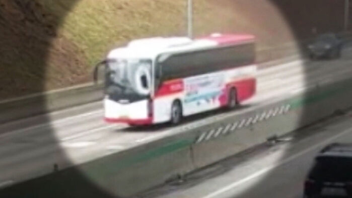 평택 서해안고속도로 화물차 고속버스 사고