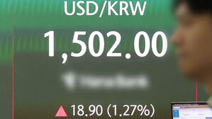 1달러 1,501원, 17년 만에 최고&hellip;증시도 하락
