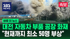 [바로이뉴스] 대전 자동차 부품제조 공장 화재 "현재까지 최소 50명 부상"