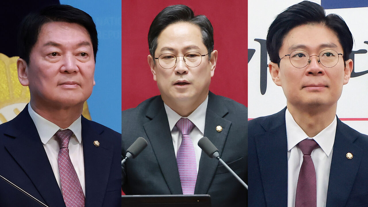 파병 주장한 국민의힘 안철수, 박수영, 조정훈 의원 (왼쪽부터)