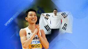 우상혁, 세계실내선수권 4회 연속 메달&hellip;'2m 26'으로 3위