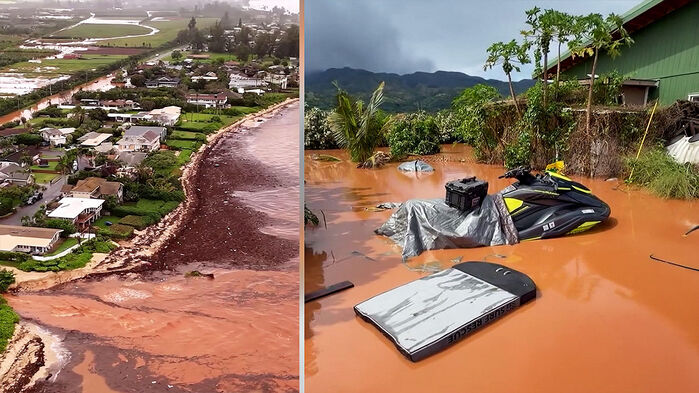 '3개월 치 비'가 한꺼번에 내렸다&hellip;'지상 낙원' 덮친 폭우