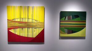 붓 대신 천과 실로 빚은 회화&hellip;"층을 쌓아 만드는 '공간'"