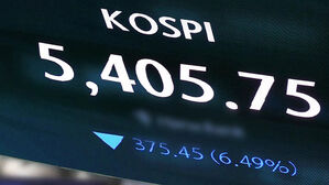 확전 공포에 '블랙 먼데이'&hellip;5,400선 간신히 '턱걸이'