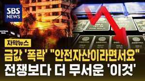 [자막뉴스] "전쟁 났는데 금값이 왜 떨어져?" '안전자산' 금값 폭락의 이유?