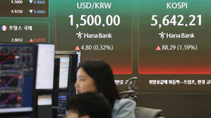 코스피, 휴전 기대에 1.6% 상승&hellip;5,600선 회복