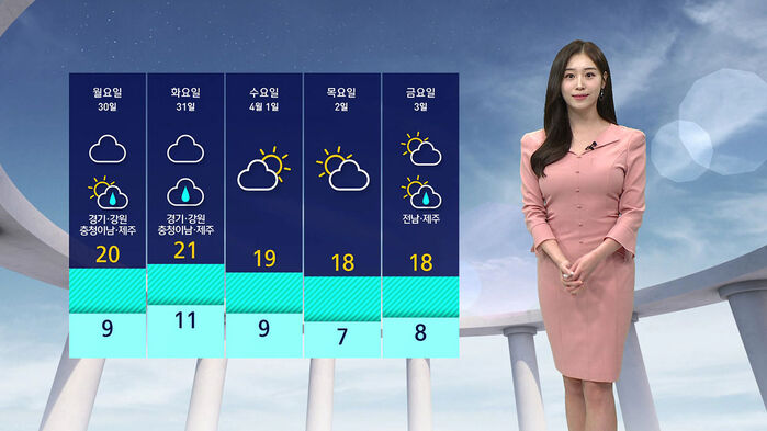 [날씨] 거리 곳곳 '봄꽃' 가득&hellip;서울 21도&middot;군위 23도