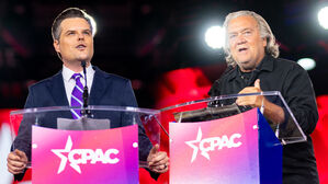 '친 트럼프' 중량급 맷 게이츠&middot;배넌, 보수행사서 지상전 신중론