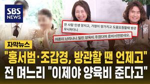 [자막뉴스] '아들 불륜 의혹' 홍서범&middot;조갑경 전 며느리 "방관하다 이제야 양육비 주겠다고"