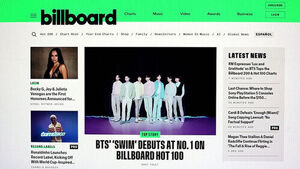 BTS 스윔 빌보드 핫100 정상 올랐다&hellip;미 싱글&middot;앨범 1위