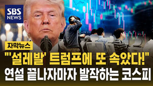[자막뉴스] "'설레발' 트럼프에 또 속았다!"  연설 끝나자마자 발작하는 코스피