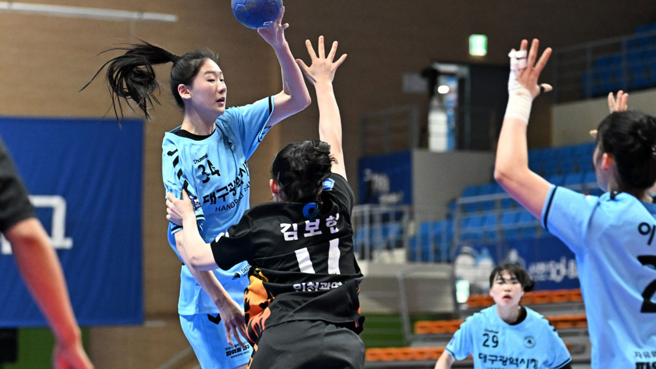 핸드볼 광주도시공사, 서울</font>시청 꺾고 준PO 희망…우빛나 8골