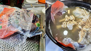 "위생 왜 이래" 축제에서 또&hellip;'냄비 안 봉투' 논란