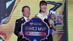 박지수, 여자농구 통산 5번째 MVP&hellip;이상범 감독, '2위팀 최초' 지도상