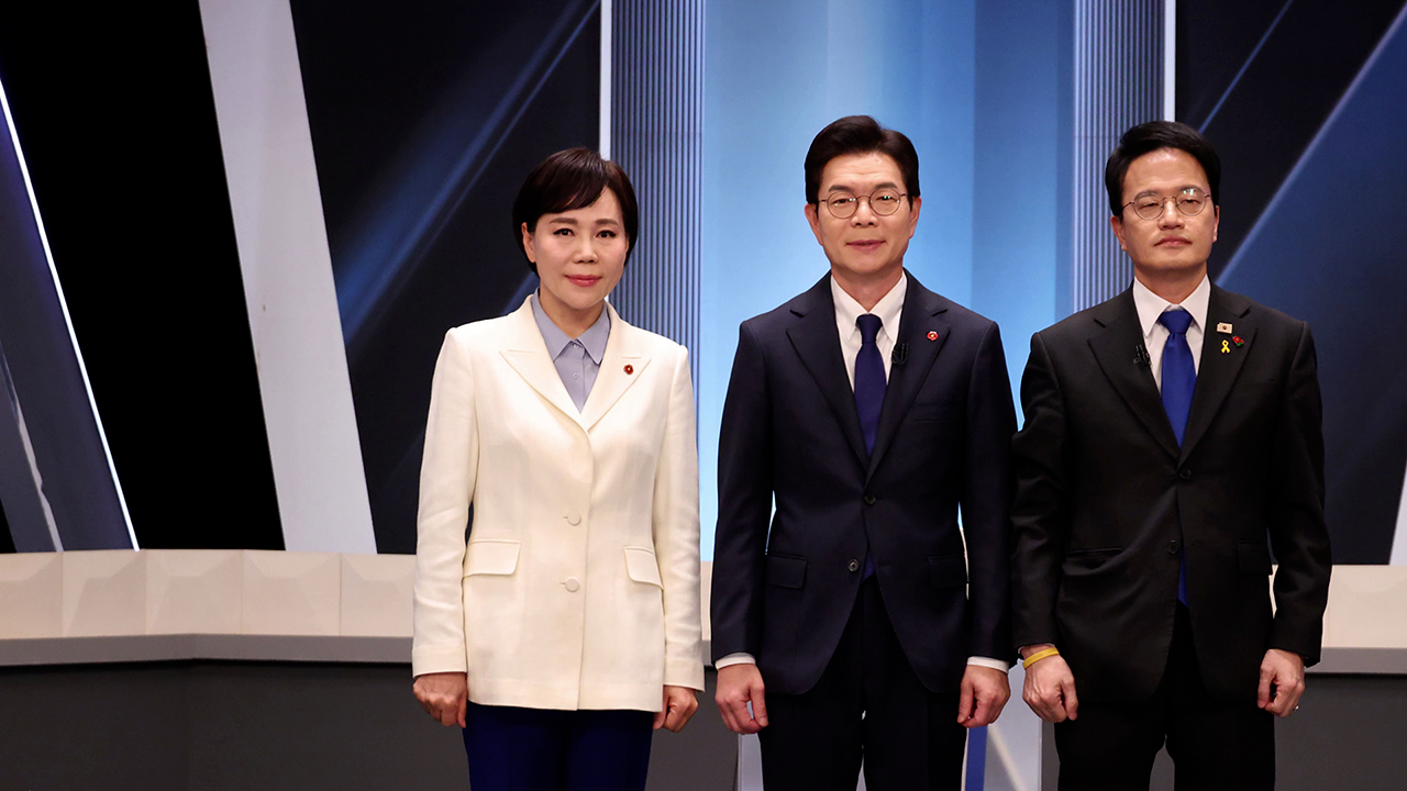 서울시장 후보 3인…'여론조사' 놓고 막판 신경전