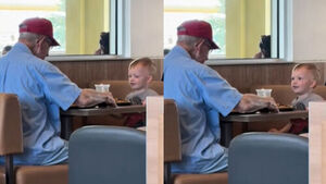 '혼밥' 노인 앞에 앉은 3살 꼬마&hellip;SNS서 화제