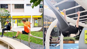 맨땅 구르고 난간 훌쩍..노년층 사로잡은 맨몸 운동