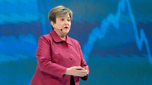 IMF총재 "평화 와도 세계경제성장 더뎌질 것&hellip;이전으로 완벽 복귀는 불가"