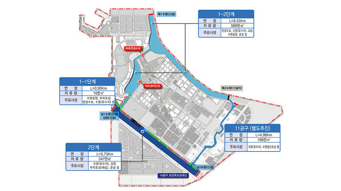 송도 워터프런트 위치도 (사진=인천경제자유구역청 제공, 연합뉴스)