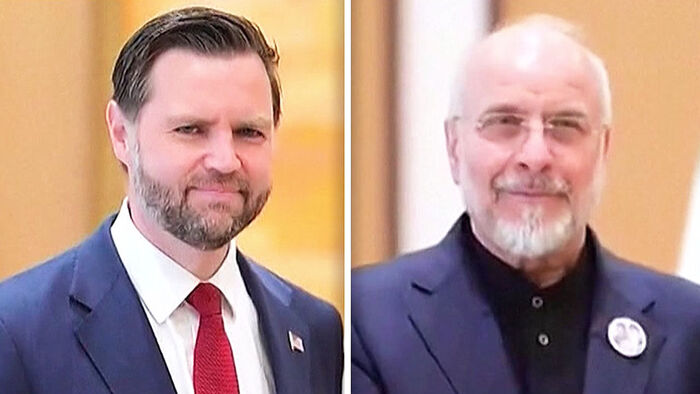 US Vice President Vance and Iranian Parliament Speaker Ghalibaf