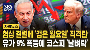 [자막뉴스] 협상 결렬에 '검은 월요일' 직격탄&hellip;유가 9% 폭등에 코스피 '날벼락'