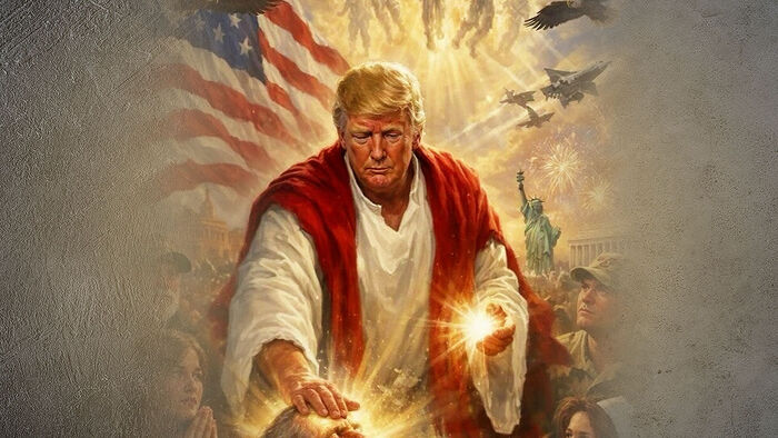 도널드 트럼프 미국 대통령의 교황 비판과 예수 행세 논란