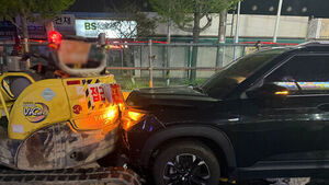 부산 사상서 술 마시고 차량 몰다 '쾅'&hellip;"면허취소 수치"