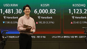 코스피, 협상 낙관론에 장중 6,000선 '터치'&hellip;코스닥도 올라