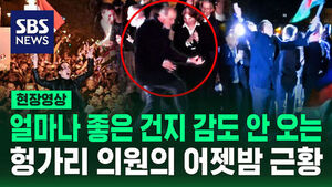 [현장영상] 헝가리 16년 만의 정권 교체, 기쁨을 춤으로 표현한 의원