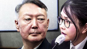 9개월 만에 얼굴 마주한 윤석열-김건희&hellip;"증언 거부"