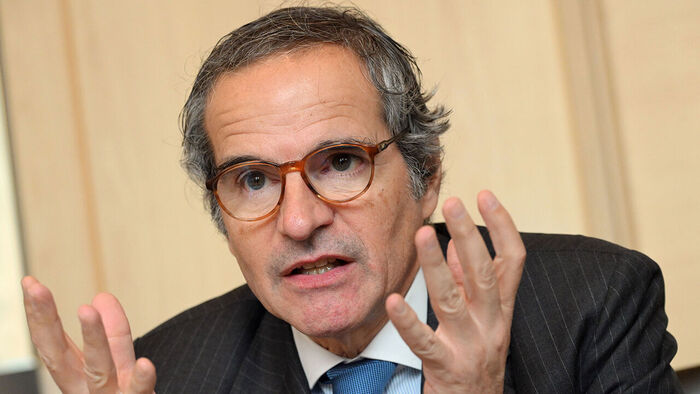 라파엘 그로시 국제원자력기구(IAEA) 사무총장이 15일 서울 종로구 포시즌스호텔에서 열린 기자간담회에서 발언하고 있다. (사진=공동취재, 연합뉴스)