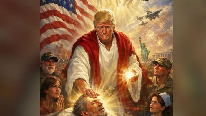 지난 12일 트럼프 대통령이 올린 이미지