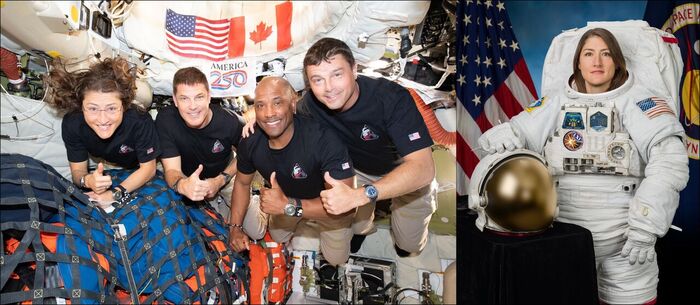 아르테미스 2 우주비행사 모습 (나사 저작권 사진)