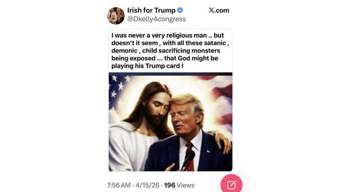 트럼프 대통령 트루스소셜에 올라온 이미지 (사진=트럼프 대통령 트루스소셜, 연합뉴스)