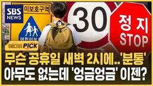 [에디터픽] 공휴일 새벽 2시 "이상하잖아요"..아무도 없는데 '엉금엉금' 이젠?