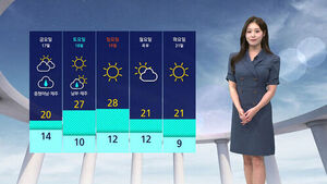 [날씨] 전주 28도 '초여름 더위'&hellip;강릉은 18도에 머물러