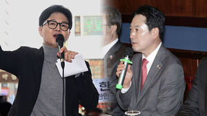 한동훈 출마에 다시 '시끌'&hellip;대표 방미엔 '부글부글'