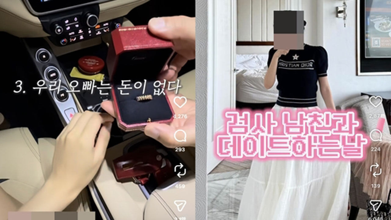 인스타그램에 올라온 '의사 남편' 영상(왼쪽)과 '검사 남친' 영상 (사진=인스타그램 이용화면 캡처, 연합뉴스)