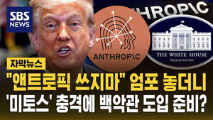 [자막뉴스] "쟤네 모델 쓰지 마" 엄포 놓던 백악관&hellip;'미토스 충격'에 제재했던 앤트로픽 모델 사용 재추진
