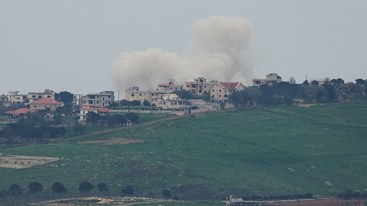 이스라엘의 폭격으로 연기 피어오르는 레바논