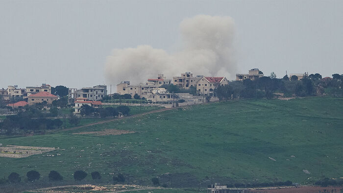 이스라엘의 폭격으로 연기 피어오르는 레바논