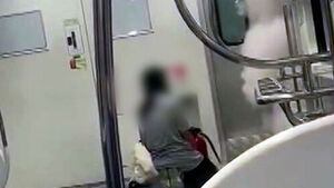 구석에서 무릎 꿇더니 '칙'&hellip;"왜 뿌렸냐" 승객에 묻자