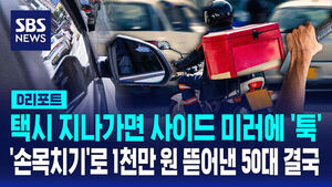 [D리포트] 사이드 미러에 팔 '툭'&hellip;손목치기 사기범 구속