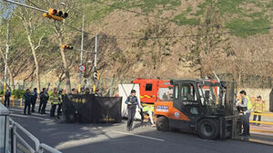 서울 목동서 자전거 탄 40대, 신호 위반 지게차에 치여 숨져