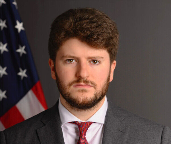 장동혁 대표가 방미 중 만난 개빈 왁스 국무부 공공외교 차관 비서실장 (출처: gavinwax.com)